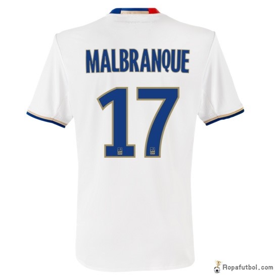 Camiseta Lyon Replica Primera Ropa Malbranque 2016/17 Blanco